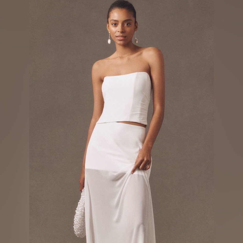 Anthropology Weddings Mare Strapless Corset &
Sheer Maxi Skirt Set XS SOLD OUT - Picture 4 of 7